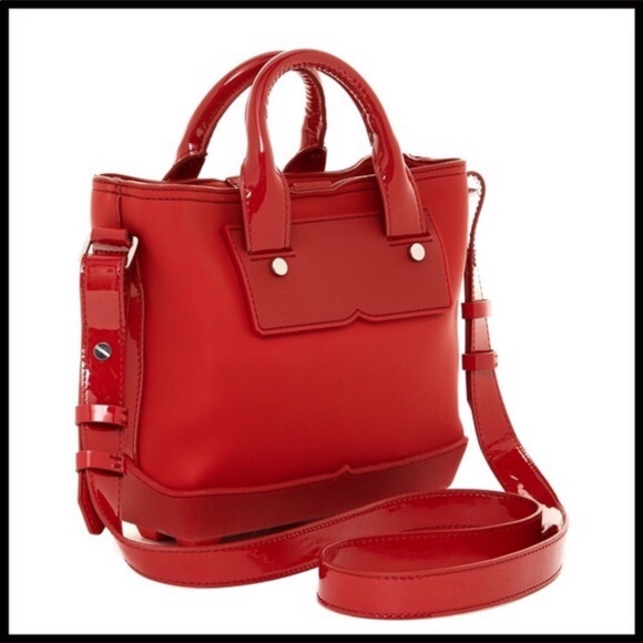 HUNTER ORIGINAL RED RUBBER MINI CROSSBODY TOTE A3C - Picture 3 of 8
